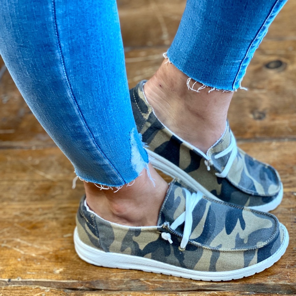 Green Camo Slipons - Picture 9 of 10